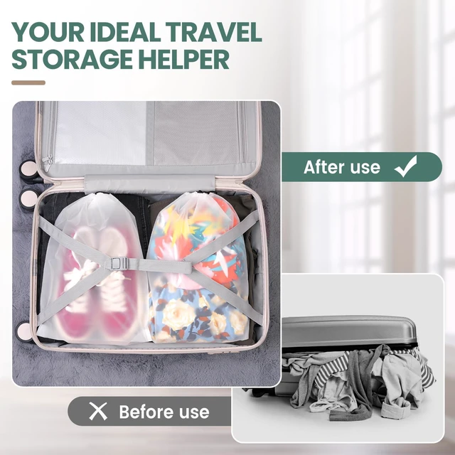 Alt view image 6 of 6 - 23 Pack Waterproof Shoe Bags for Travel, 11.8" x 15.7" Large Storage Bags for Men and Women