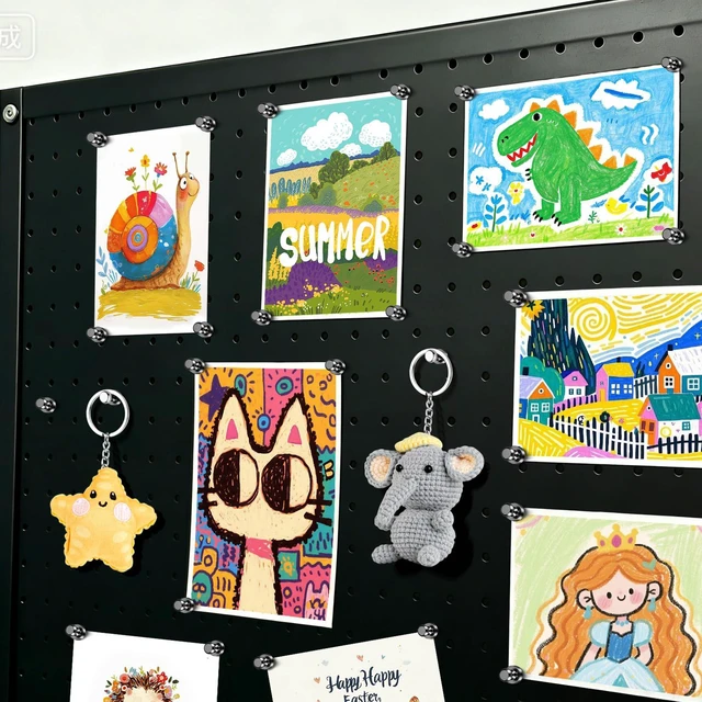 Alt view image 5 of 6 - 16Pcs Small Strong Fridge and Whiteboard Magnets, Magnetic Push Pins for Locker, Kitchen, Office