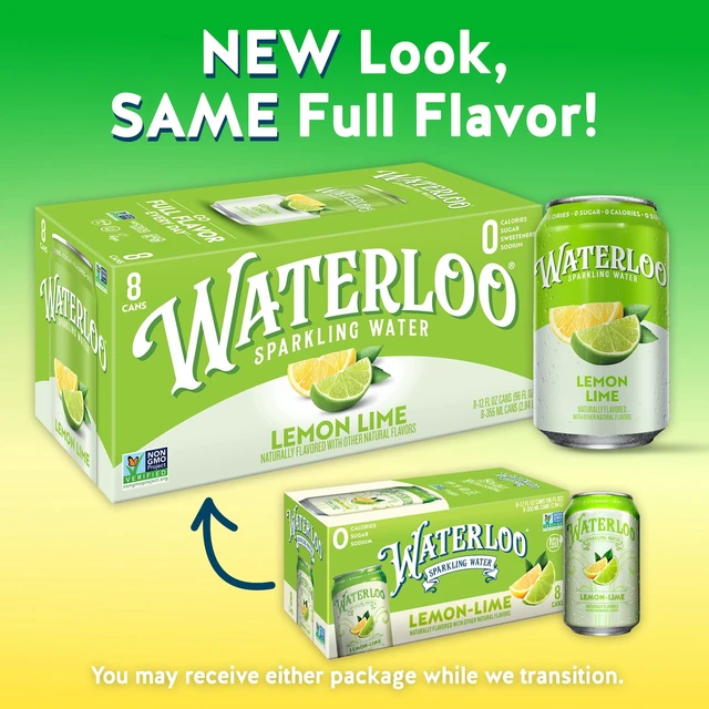 Alt view image 5 of 5 - Waterloo Sparkling Water Lemon-Lime 12 fl oz 8 Pack Cans