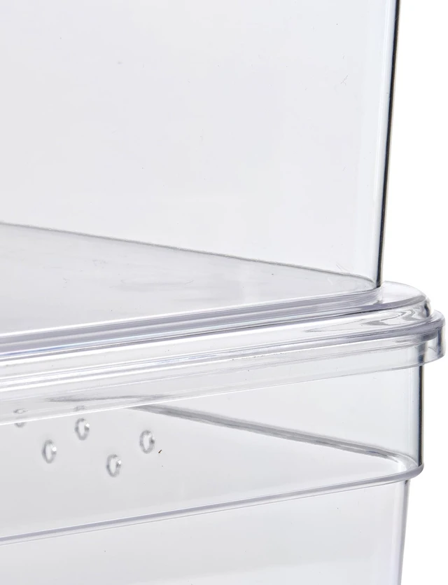 Alt view image 3 of 6 - Mainstays Clear Glossy Plastic Small Shoe Box with Lid