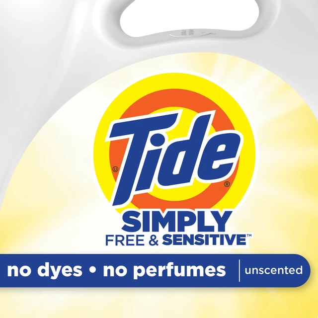 Alt view image 3 of 6 - Tide Simply Liquid Laundry Detergent, Free and Sensitive, 85 Loads, 107 fl oz