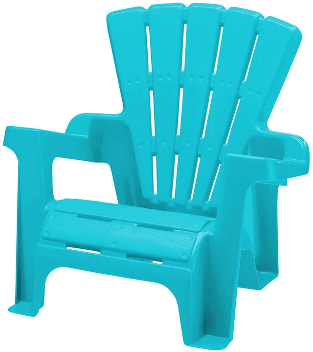 Alt view image 2 of 6 - Play Day Kids Adirondack Chair, Turquoise, 1 Seat, Ages 2+