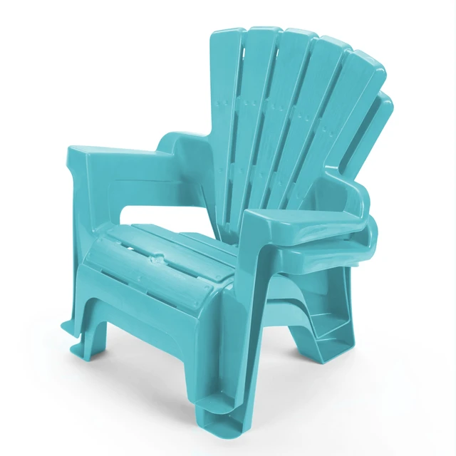 Alt view image 5 of 6 - Play Day Kids Adirondack Chair, Turquoise, 1 Seat, Ages 2+