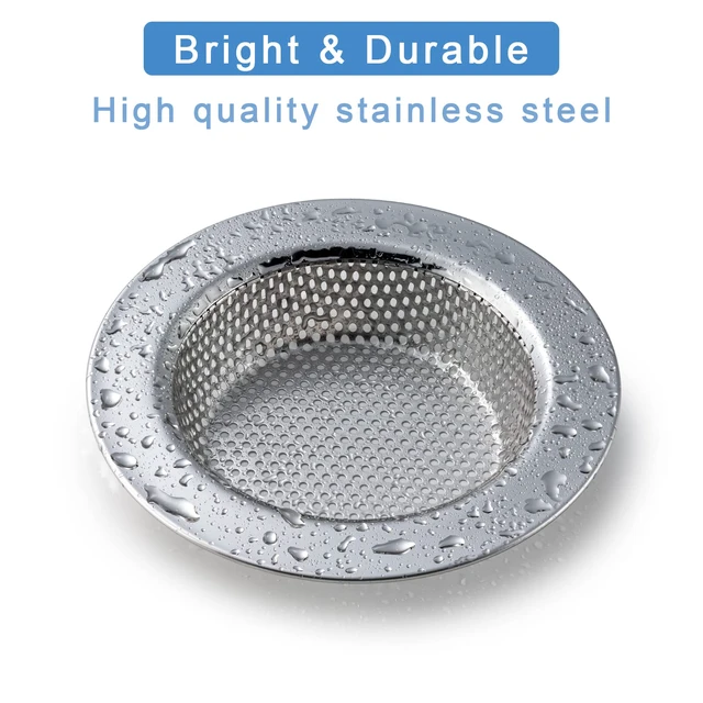 Alt view image 5 of 6 - 2 Pcs Sink Strainer Double-Layer Safe Design for Kitchen Sink Drain Basket