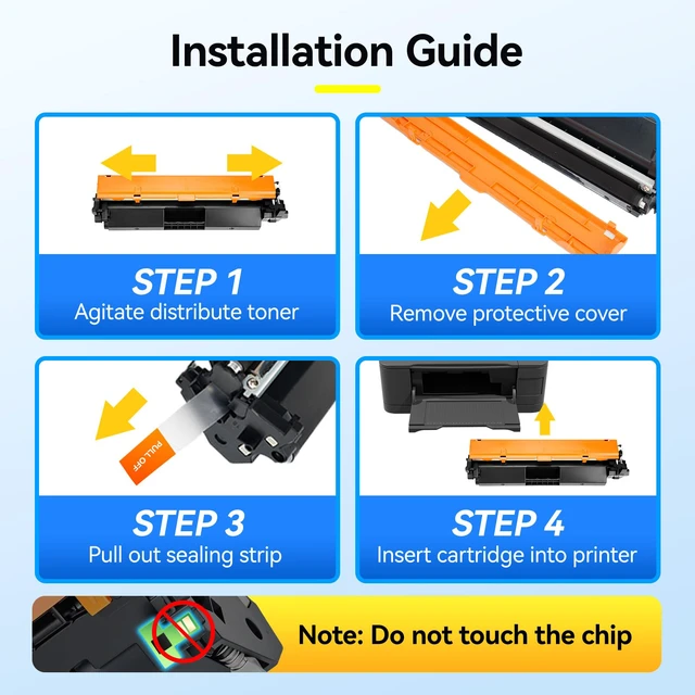 Alt view image 5 of 6 - 94A Black Toner Cartridge 2-Pack with Chip Compatible for HP CF294A CF294X, HP LaserJet Pro M118dw M148dw M148fdw M149fdw Series Printers