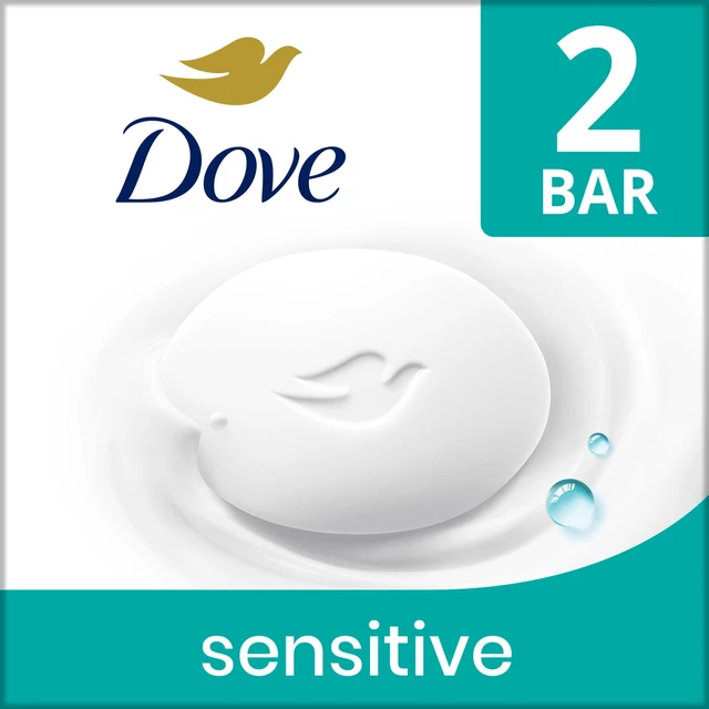 Alt view image 6 of 6 - Dove Beauty Bar Soap for Sensitive Skin, Fragrance Free, Hypoallergenic, 3.75 oz, 2 Bars