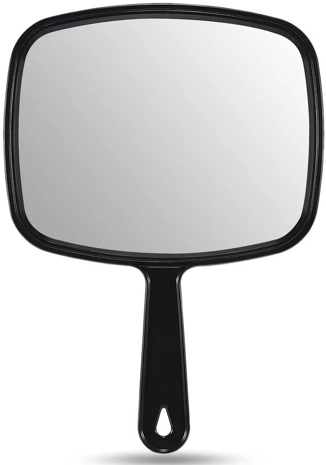 Main image of OMIRO 9.3"L x 6.6"W Handheld Mirror, All Black