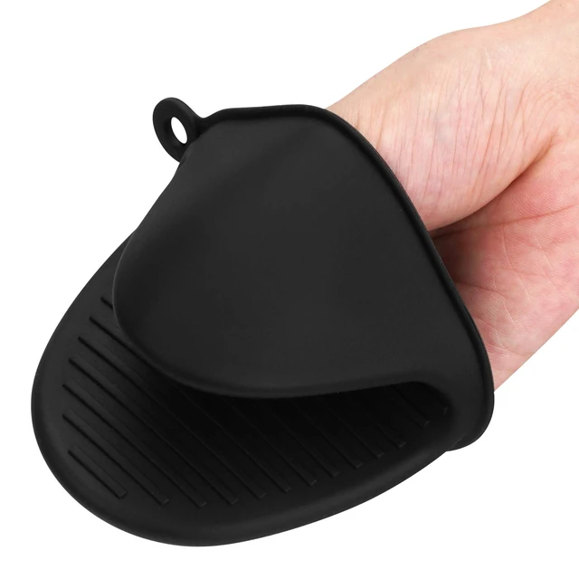 Alt view image 6 of 7 - Tifanso 1 Pair Heat Resistant Silicone Oven Mitts & Pot Holders