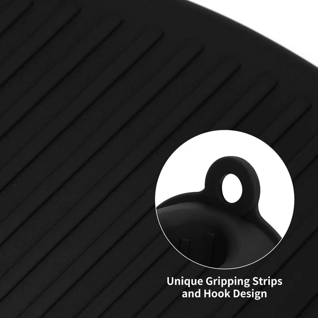 Alt view image 2 of 7 - Tifanso 1 Pair Heat Resistant Silicone Oven Mitts & Pot Holders