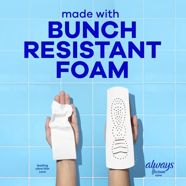 Alt view image 4 of 6 - Always Infinity FlexFoam Pads, Size 2, Heavy, Wings, Unscented, 16 Count