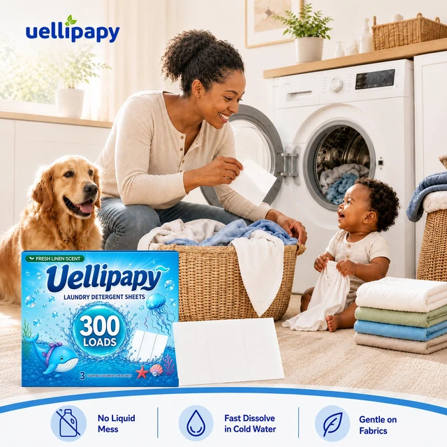 Alt view image 3 of 7 - Laundry Detergent Sheets, 300 Loads, Fresh Linens Scent, Travel, for Hot & Cold Cycles, Powerful Stain & Odor Removal, Gentle Formula