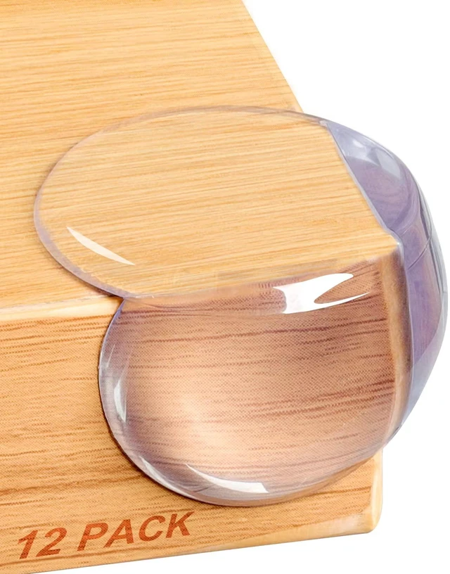 Main image of 12 Pack Baby Proof Corner Protectors for Table, Furniture Guards, Cover Sharp Corners