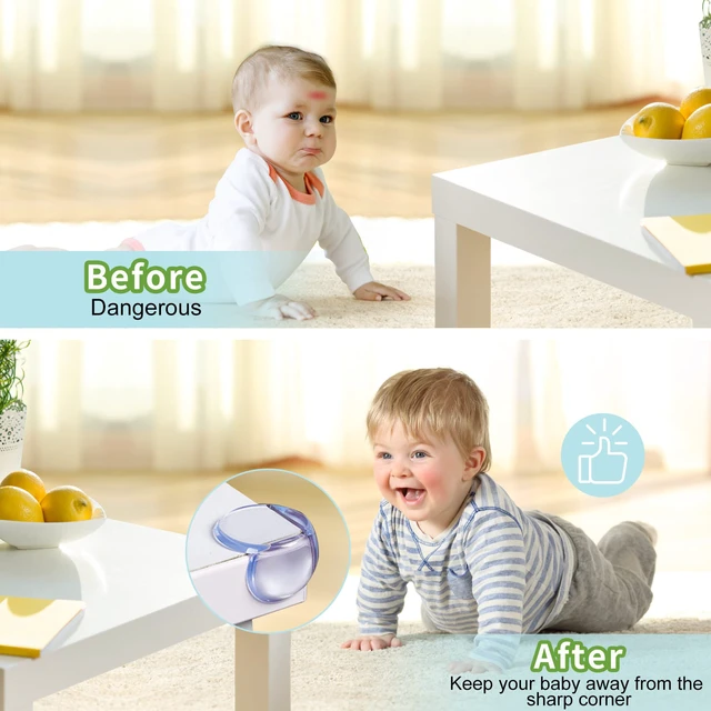 Alt view image 3 of 6 - 12 Pack Baby Proof Corner Protectors for Table, Furniture Guards, Cover Sharp Corners