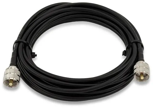 Main image of 20ft RG58 Coaxial Cable, PL259 UHF Male to Male 50 Ohm CB Coax Cable for CB Radio, Ham Radio, Antenna