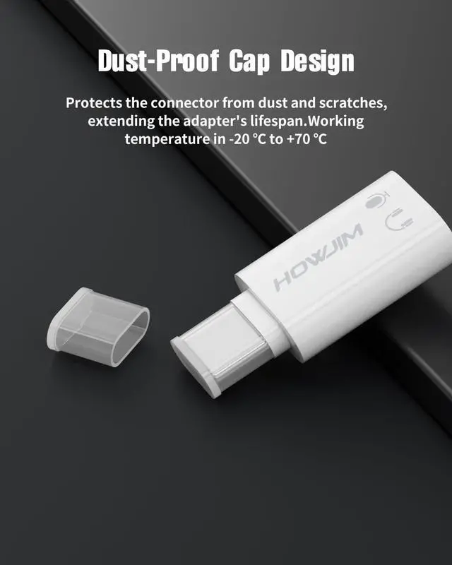 Alt view image 6 of 7 - Ligh-tning to USB C Audio Adapter for Music/Calls/Control, USB C Male to Light-ning Female Headphone Earphone Adapter for Phone 15/16/17 Serie,Pad,G-alaxy,Not for Charging/Data Transfer/OTG