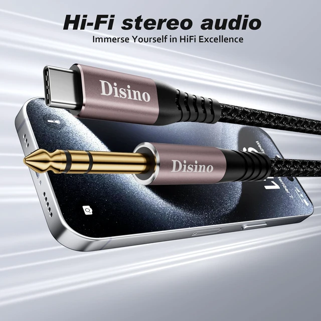 Alt view image 4 of 7 - USB C to 1/4 Inch TRS Stere Audio Cable,Type-C to 6.35mm Audio Adapter Aux Jack Stereo Cord for Smartphone,Tablet,Laptop, Amplifier,Speaker, Mixing Console - 10Feet