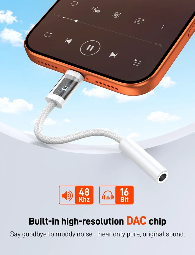 Alt view image 3 of 7 - 6 Pack USB C to 3.5mm Audio Headphone Adapter, USB C to Aux Audio Dongle Cable Cord Compatible with iPhone 17/16/15, iPad Pro, Samsung Galaxy S25 S24 S23 Ultra, Pixel 10/9/8