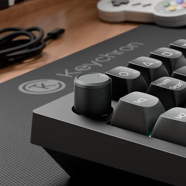 Alt view image 4 of 6 - V0 Ultra 8K Polling Rate Wireless (2.4 GHz & Bluetooth) ZMK Custom Number Pad with Hot-swappable Brown Switches 360-Hr Battery OSA PBT Keycaps RGB Backllit for Mac Windows Linux
