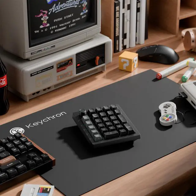 Alt view image 2 of 6 - V0 Ultra 8K Polling Rate Wireless (2.4 GHz & Bluetooth) ZMK Custom Number Pad with Hot-swappable Brown Switches 360-Hr Battery OSA PBT Keycaps RGB Backllit for Mac Windows Linux