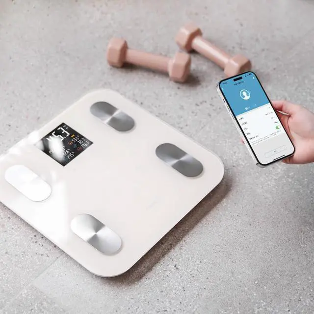 Alt view image 6 of 7 - Smart Scale for Body Weight Fat Bluetooth Scale, Digital Bathroom Scale with BMI, Body Fat, Muscle Mass Composition, LCD Accurate Wi-Fi Bluetooth Scale for Home Smartphone App, 396 lbs (Ivory)