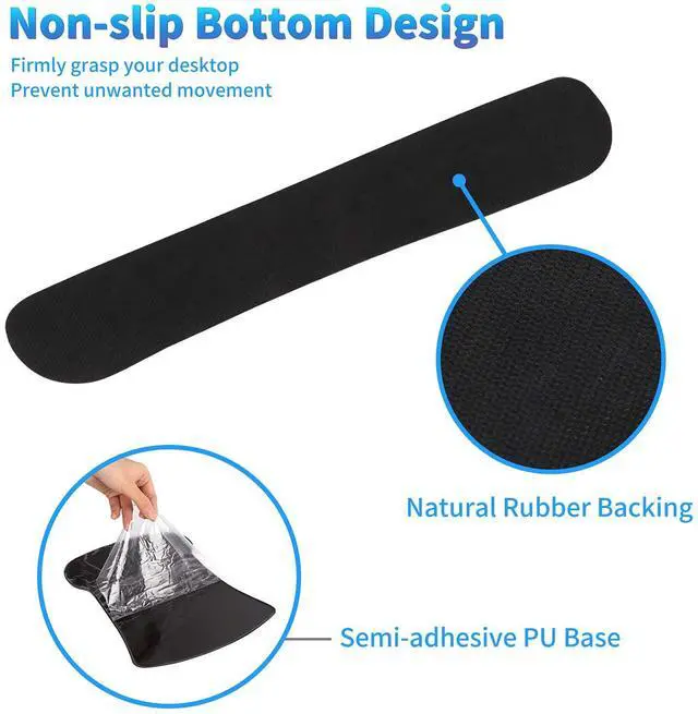 Alt view image 6 of 7 - Keyboard Wrist Rest and Mouse Wrist Rest Pad Plus a Matching Coasters, Ergonomic Mousepad, Easy Typing and Relieve Wrist Pain for Computer, Laptop, Office, Gaming, Gold Rose