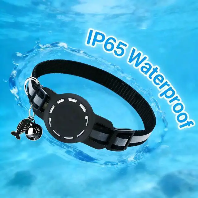 Alt view image 7 of 7 - Pet Tracker,GPS Collar for Cats (iOS Only) Smart tag,Waterproof Compatible with Apple Find My,No Monthly Fee,Advanced Tracking Solution Smart Collar for Pet Safety Ideal Small Large Cats