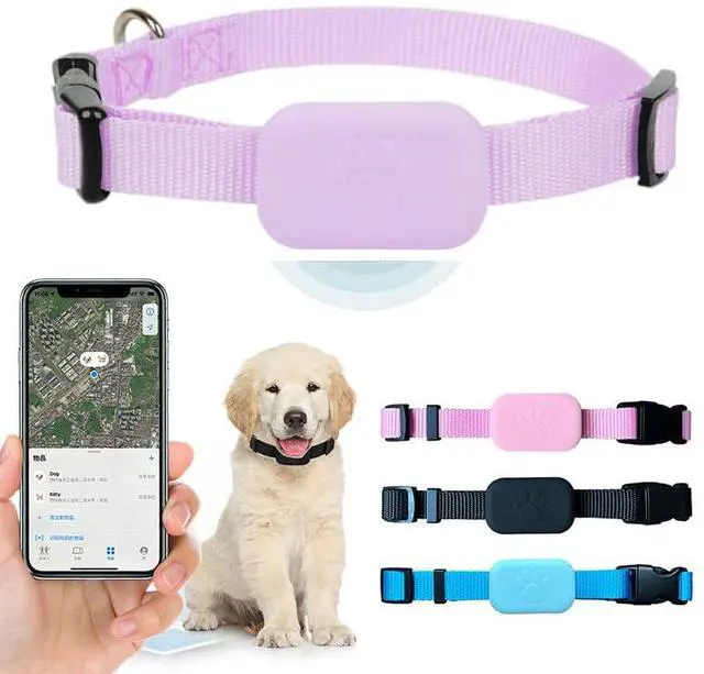 Main image of PawsPath GPS Tracker Collar, Unlimited Range Waterproof Pet Cat Dog Anti-Lost Device Smart Locator - Pink, Small