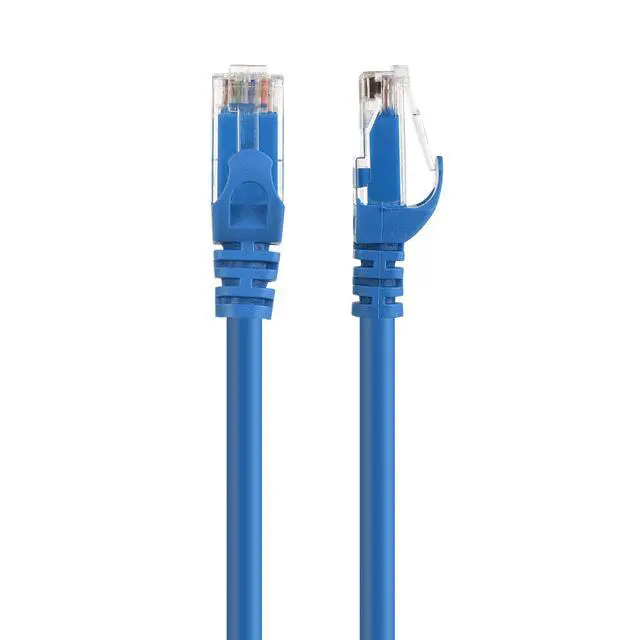 Alt view image 4 of 5 - 8-Pack Snagless Cat 5e Ethernet Cable - 10ft, Gigabit Cat5e Cable, Cat5e Ethernet Cord, Blue