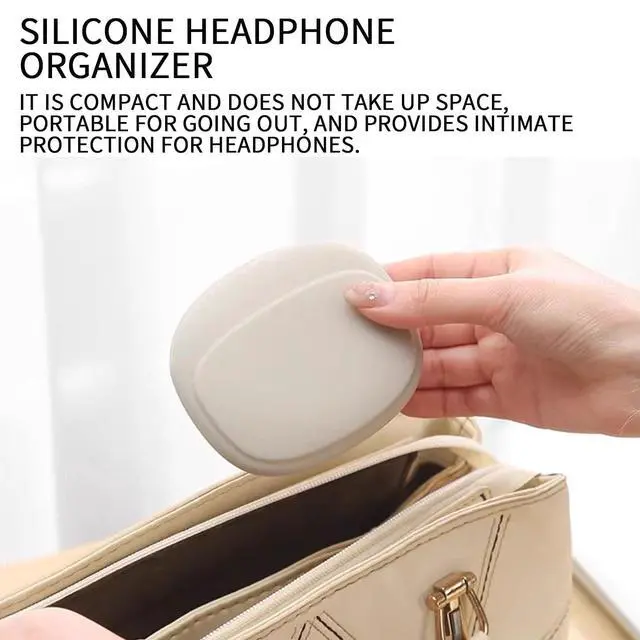 Alt view image 6 of 6 - 3Pcs Silicone Headphone Organizer,Earbud Case,3Pcs Data Cable Storage Case,Silicone Pouch for Earbud,Mini Key Box-Portable Wired Headphone Organizer (5)