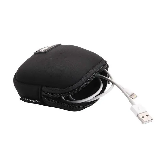 Alt view image 4 of 7 - Pack of 2 Mini Pouch Case Bag Small Travel Storage Carrying Bag Compatible with MagSafe Power Adapter, Laptop Accessories Cables, Cords, USB Drives, Earphones
