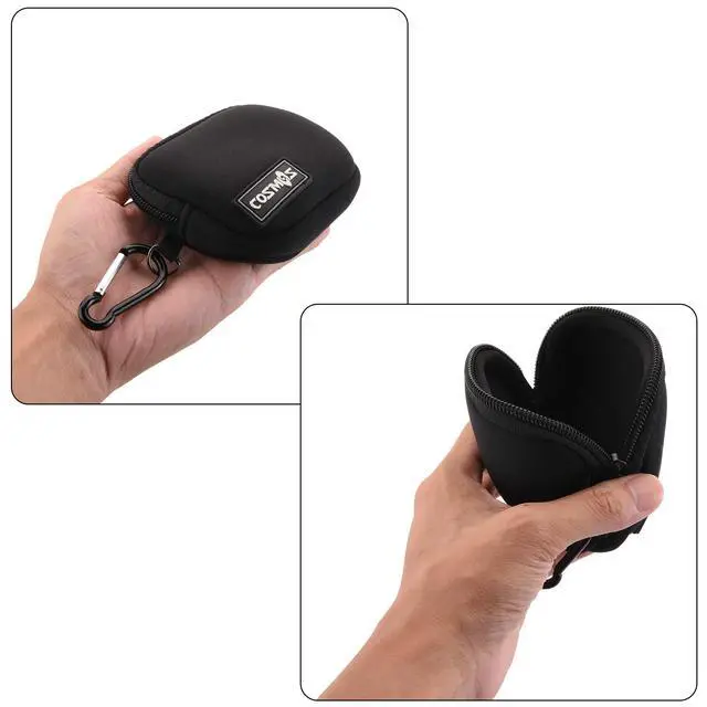 Alt view image 5 of 7 - Pack of 2 Mini Pouch Case Bag Small Travel Storage Carrying Bag Compatible with MagSafe Power Adapter, Laptop Accessories Cables, Cords, USB Drives, Earphones