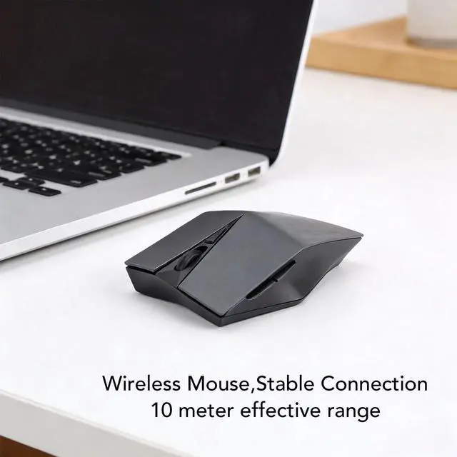 Alt view image 3 of 7 - Wireless Mouse 2.4G Cordless Mouse, Silent Ergonomic Design with USB Receiver Adjustable DPI 800 1200 Auto Sleep Power Saving for PC Laptop Desktop (Grey)