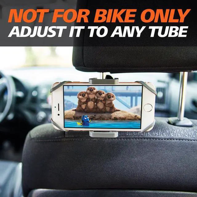 Alt view image 7 of 7 - Bike & Motorcycle Phone Mount - For iPhone 16 (15, Xr, SE, Max/Plus), Galaxy S22 or any Cell Phone - Universal ATV, Mountain & Road Bicycle Handlebar Holder. +100 to Safeness & Comfort