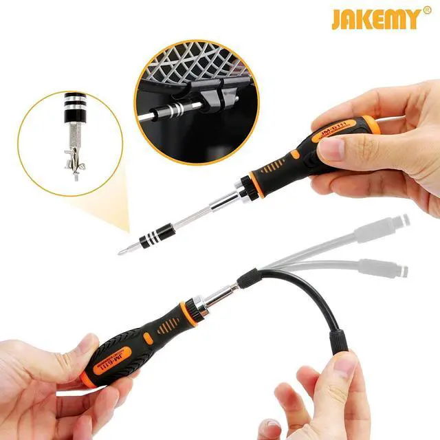 Alt view image 4 of 7 - Precision Ratchet Screwdriver Set, 69 in 1 Household Screwdriver Home Repair Tool Kit, Disassemble Magnetic Rotating Ratchet Screwdriver Kit for Furniture/Car/Computer/Electronics Maintenance