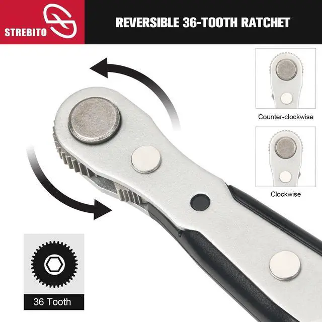 Alt view image 4 of 7 - Mini Ratchet Set 12-Piece 1/4 Right Angle Screwdriver Set - Small Ratcheting Wrench 90 Degree Offset High Torque Low Profile for Tight Spaces