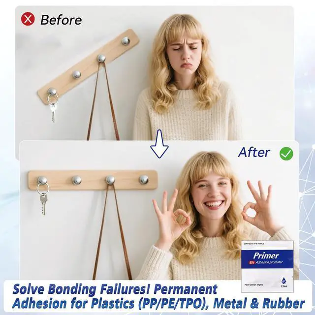 Alt view image 3 of 7 - Adhesion Promoter (20 Pack) - Pre-Saturated Single-Use Applicators for Plastic, Metal, Bumpers | Fast-Drying | High-Performance Bonding | No Spray, No Mess | 2ml Per Wipe