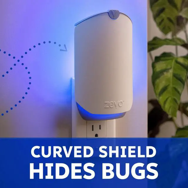 Alt view image 7 of 7 - Flying Insect Trap & 3 Refill Cartridges - Plug in Fly Trap & Indoor Bug Catcher for Gnats, House & Fruit Flies - Blue & UV Light Technology, Mess-Free Alternative to Bug Zapper
