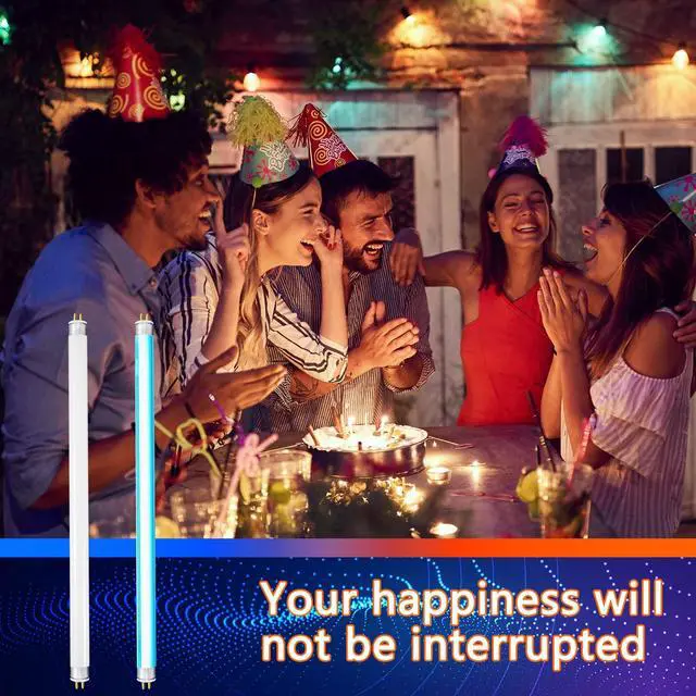 Alt view image 7 of 7 - 4 Pack 13 Inch Bug Zapper Replacement Lamp Bulb Light Tube 10w Bug Zapper Light Bulb Bl T8 F10w Lights Tube, and 20w Electronic Mosquito Lamp Indoor Outdoor Use