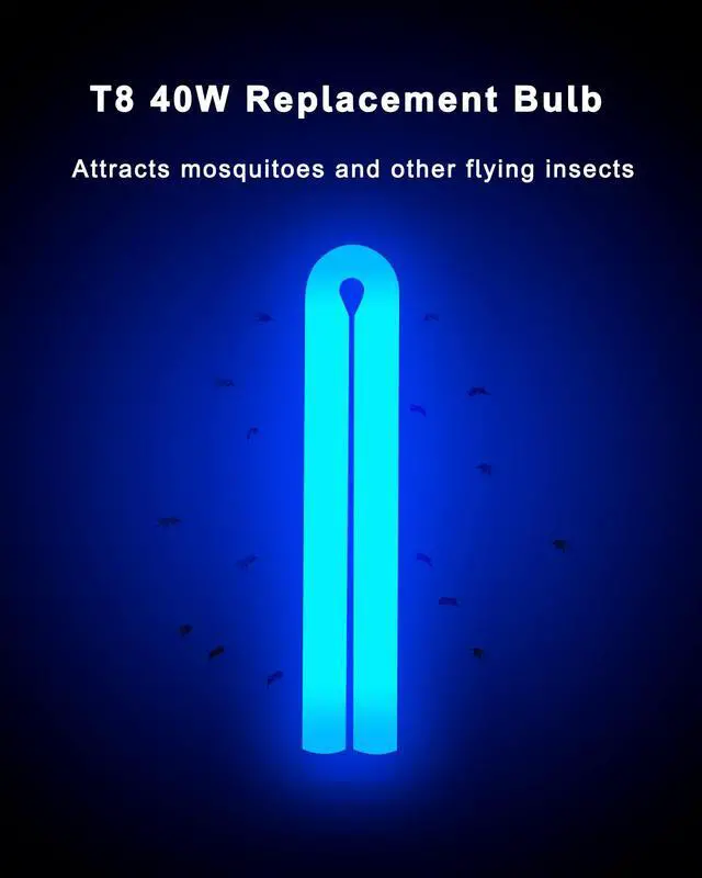 Alt view image 4 of 7 - BF150 Replacement Bulb Compatible with Flowtron BK-80D, MC9000, FC7600 and Stinger B4040 Bug Zapper, 12 Inch FUL40T8/BL U Type Light Bulb for 40W Electronic Insect Killer, 2 Pack
