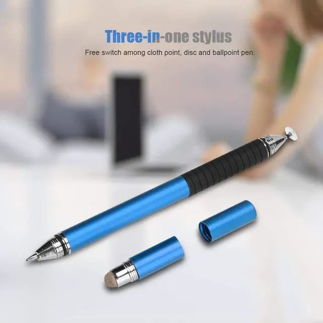 Alt view image 5 of 7 - Stylus Pens for Touch Screens High Precision Capacitive Stylus Portable High Compatible 3 in 1 Mobile Phone Stylus Pen, Stylus, Wide Compatibility Sensitive for Mobile Phone Tablet Blue