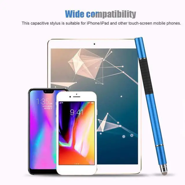 Alt view image 7 of 7 - Stylus Pens for Touch Screens High Precision Capacitive Stylus Portable High Compatible 3 in 1 Mobile Phone Stylus Pen, Stylus, Wide Compatibility Sensitive for Mobile Phone Tablet Blue