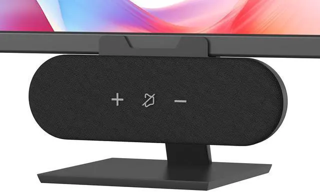 Main image of Computer Speakers for Desktop PC, 14W USB Powered Monitor Speakers with Touch Control & 1.38" Wide Clamp, Stereo Sound Enhanced Bass, Desktop Speakers for Mac Windows PS5(Black)