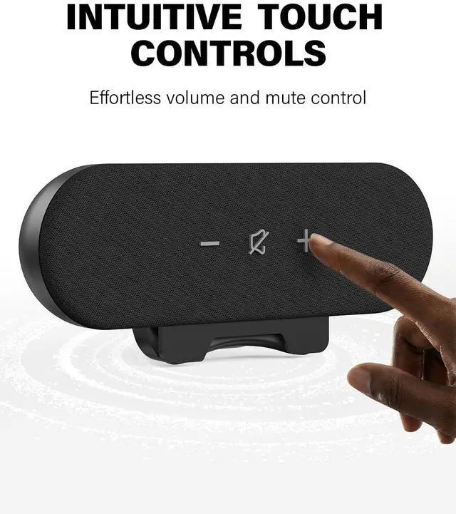 Alt view image 5 of 7 - Computer Speakers for Desktop PC, 14W USB Powered Monitor Speakers with Touch Control & 1.38" Wide Clamp, Stereo Sound Enhanced Bass, Desktop Speakers for Mac Windows PS5(Black)