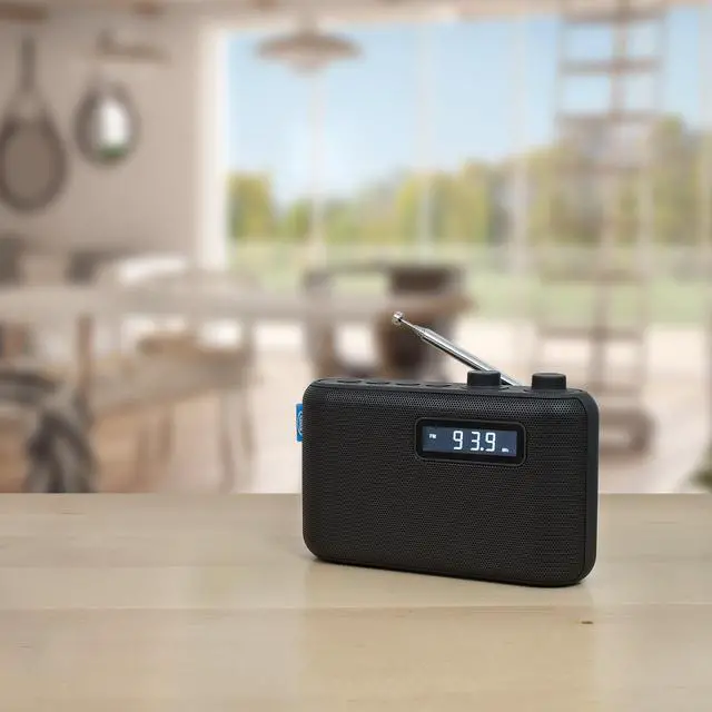 Alt view image 2 of 4 - SR-50 Portable AM/FM Digital Radio with Telescoping Antenna, Black, SR-50