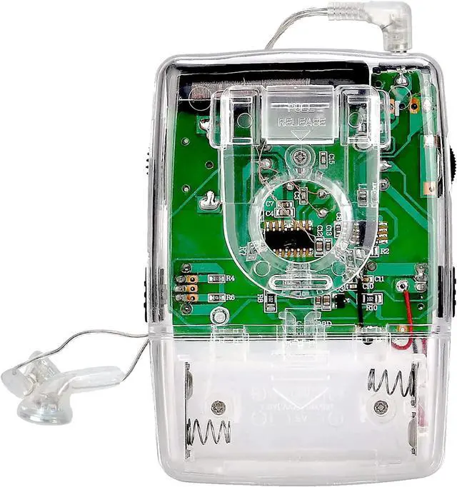 Main image of TR624 Portable Radios AM FM, Pocket Mini Radio, Clear Radio with Crystal Headphone, Powered by AAA Battery, Suit for Indoor Outdoor (Clear)