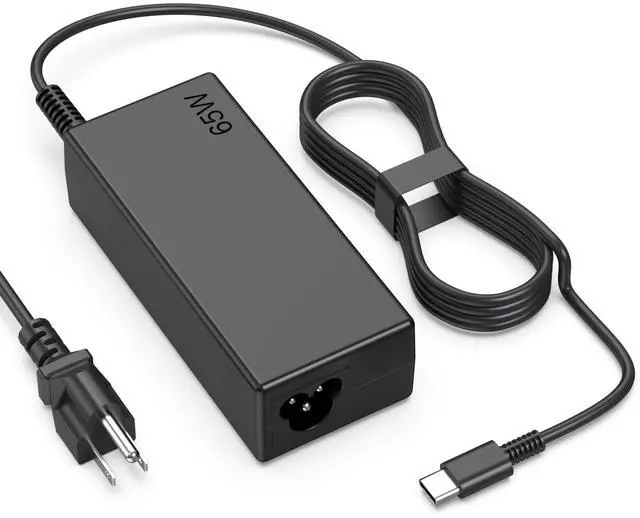 Main image of 65W Chromebook Charger USB Type C Compatible with HP, Acer, Asus, Dell, Lenovo, Samsung, Google Laptops, Computer Charger Power Cord Type C