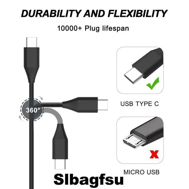 Alt view image 3 of 7 - Universal 45W USB C Laptop Charger Compatible with Asus Chromebook Charger USB-C, Fast Charging Type C AC Adapter Power Cord