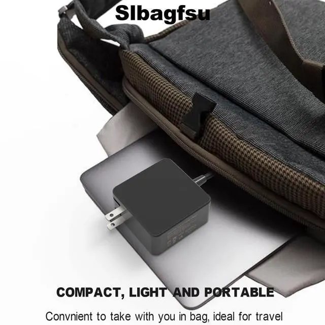 Alt view image 7 of 7 - Universal 45W USB C Laptop Charger Compatible with Asus Chromebook Charger USB-C, Fast Charging Type C AC Adapter Power Cord