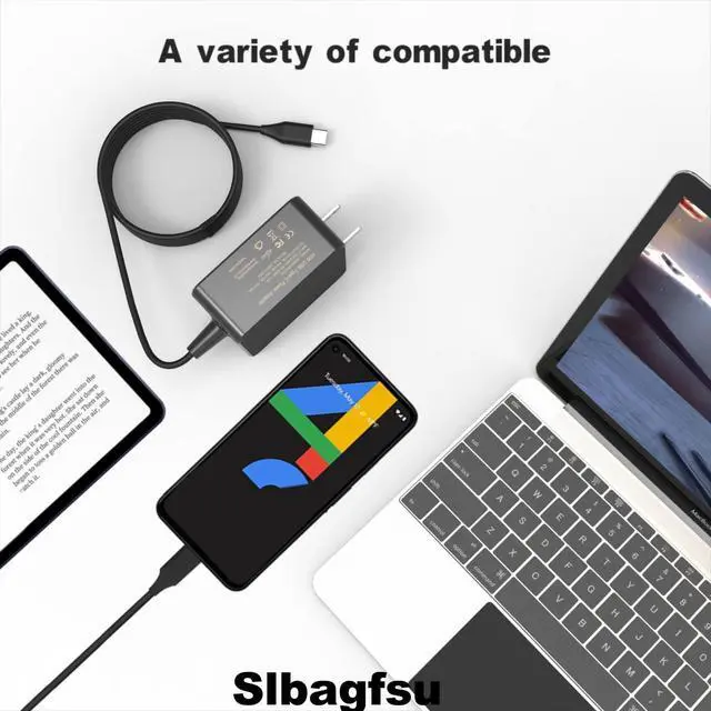Alt view image 5 of 7 - Universal 45W USB C Laptop Charger Compatible with Asus Chromebook Charger USB-C, Fast Charging Type C AC Adapter Power Cord
