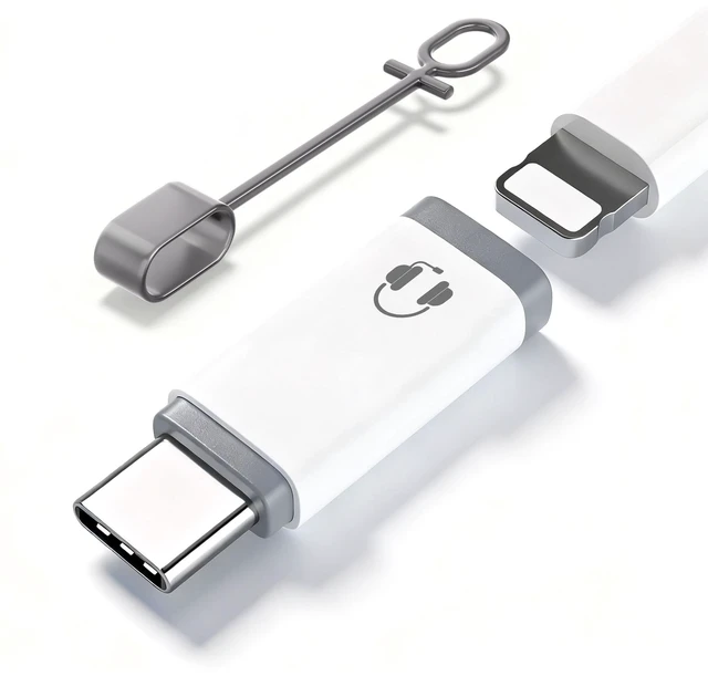 Main image of Type-C to Lightning Audio Adapter for iPhone 15-17, White Keep using MFi Lightning earphones on USB-C devices. Audio & mic only. No charging/data. For iPhone 15/16/17, iPad Pro, Mac